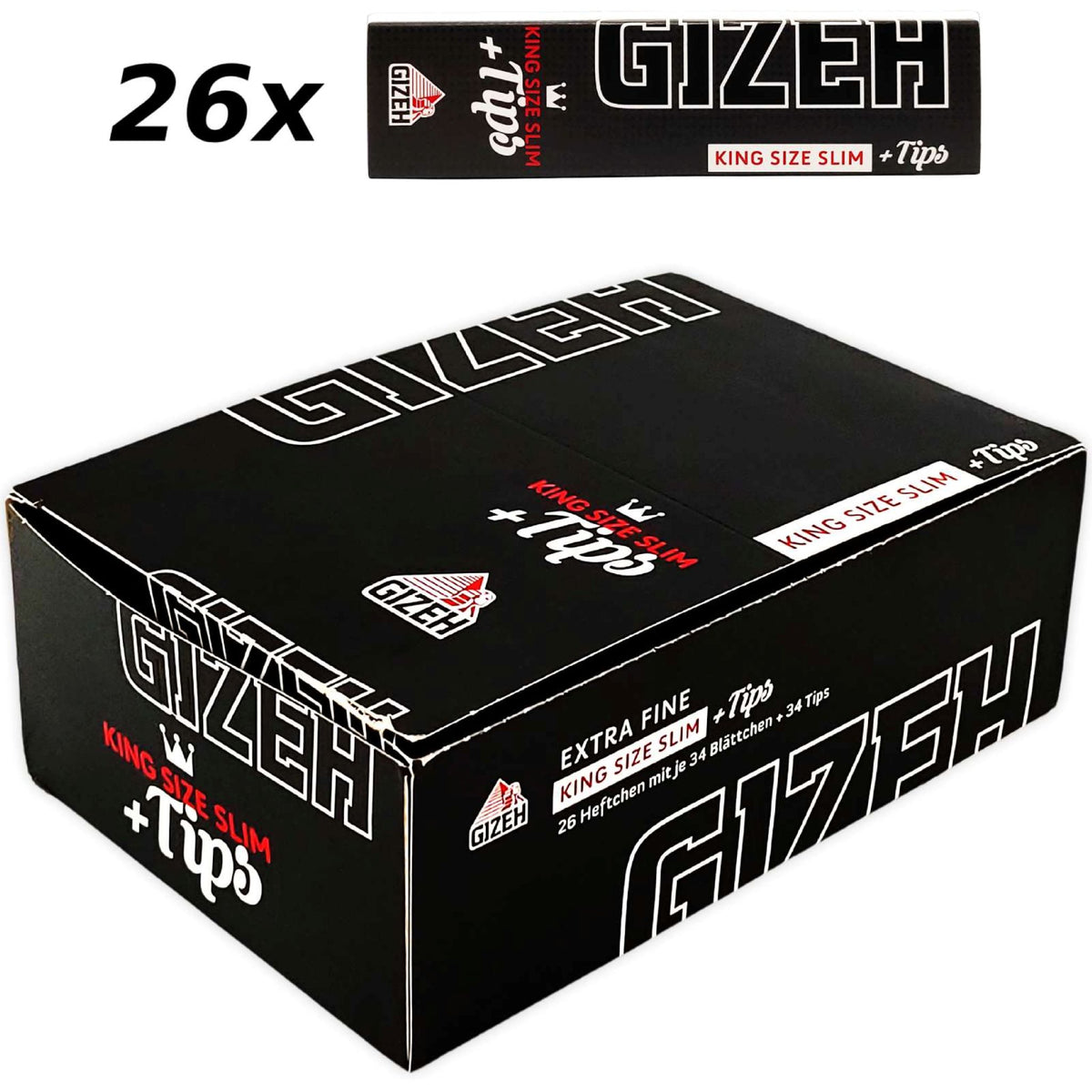 Gizeh King Size Slim mit Tipp